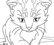 Coloriage Chaton r&eacute;aliste