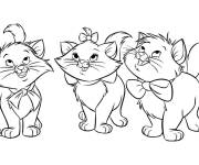 Coloriage Chatons &agrave; colorier