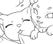 Coloriage Des chatons mignons
