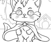 Coloriage Le chaton roi