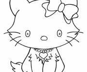 Coloriage et dessins gratuit Petit chaton en toute beauté à imprimer