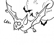 Coloriage Chauve-souris 25