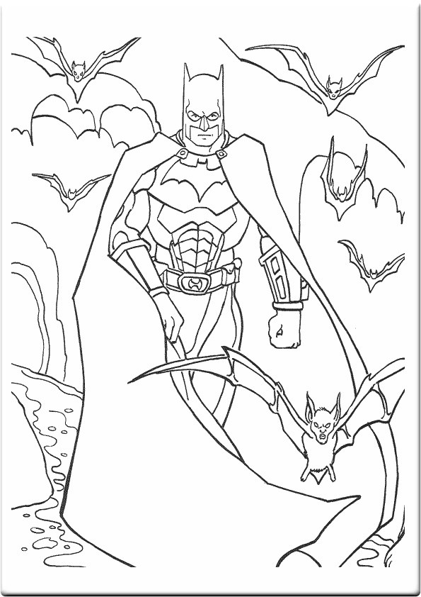 Coloriage Chauve Souris Batman Dessin Gratuit A Imprimer