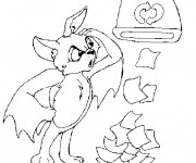 Coloriage Chauve-souris confus