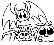 Coloriage Chauve-souris les monstres dessin anim&eacute;