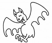 Coloriage Chauve-souris moche