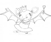 Coloriage Chauve-souris reine