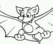 Coloriage et dessins gratuit Chauve-souris souris à imprimer