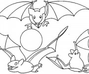 Coloriage Chauves-souris en ligne