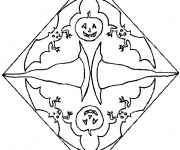 Coloriage D&eacute;coration pour Halloween