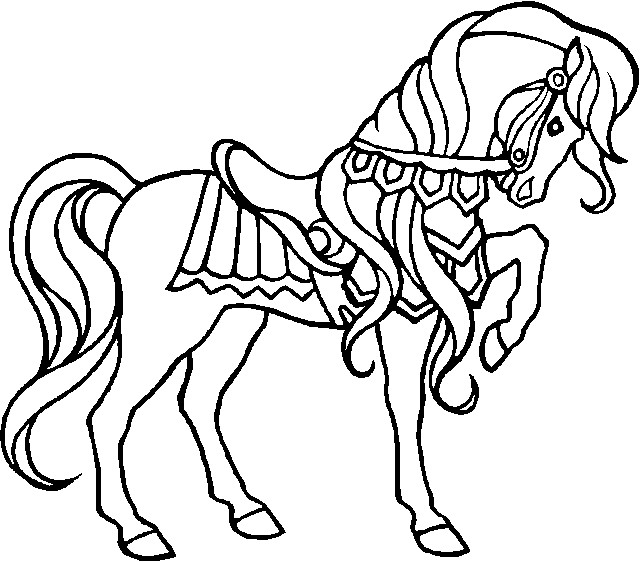Coloriage Cheval gratuit à imprimer liste 20 à 40