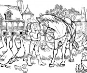 Coloriage Cheval Gratuit à Imprimer Liste 80 à 100