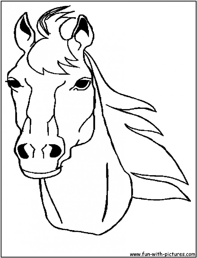 Coloriage Tête De Cheval Merens Dessin Gratuit à Imprimer