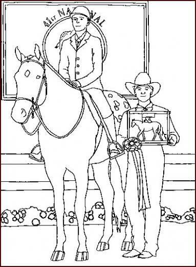 Coloriage Un Cheval De Course Gagnant Dessin Gratuit à Imprimer