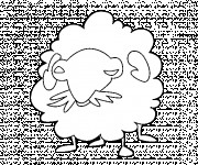 Coloriage Ch&egrave;vre couleur pour enfant
