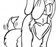 Coloriage Chien 136