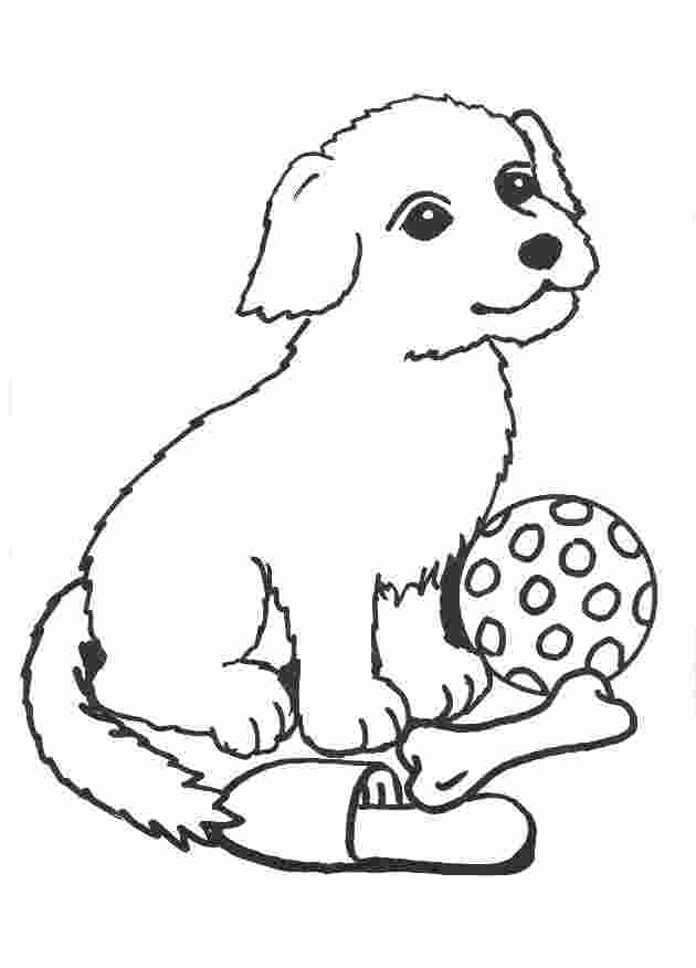 Coloriage Chien Assis Dessin Gratuit à Imprimer