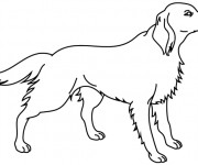 Coloriage Chien de garde facile dessin gratuit à imprimer