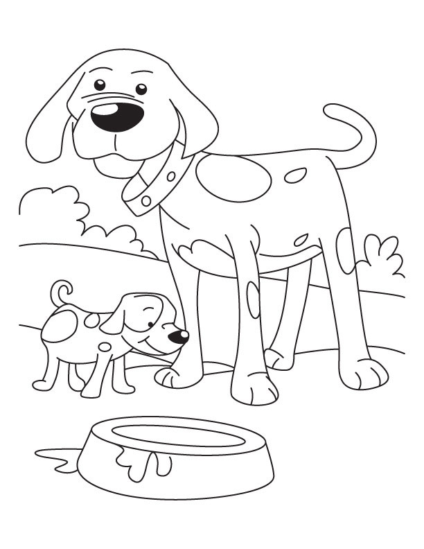 Coloriage Chien gratuit à imprimer liste 120 à 140