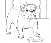 Coloriage Chien fort