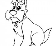 Coloriage Chien mal &agrave; l'aise