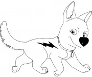 Coloriage Chien rapide Cartoon