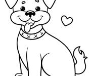 Coloriage Chien rigolo