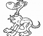 Coloriage Chien Sh&eacute;riff