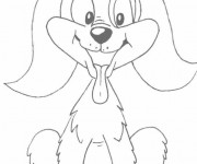 Coloriage Chienne charmante