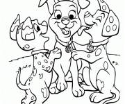 Coloriage Des chiens à colorier