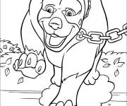 Coloriage Un gros chien