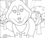 Coloriage Un husky mignon