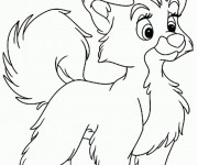 Coloriage Une belle Chienne