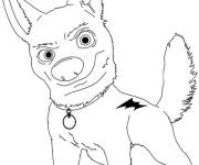 Coloriage Volt le chien