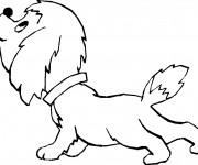 Coloriage Chiot beau