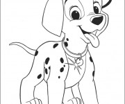 Coloriage Chiot dessin animé