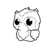 Coloriage B&eacute;b&eacute; chouette pour les tout petits