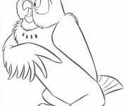 Coloriage Chouette cartoon