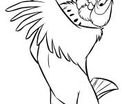 Coloriage Chouette de dessin anim&eacute;
