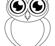Coloriage Chouette facile