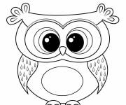 Coloriage Chouette facile en ligne