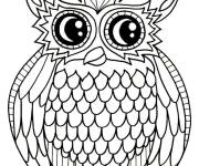 Coloriage Chouette mandala