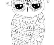 Coloriage Chouette pour adulte