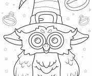Coloriage Chouette pour Halloween