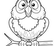 Coloriage Chouette rigolo