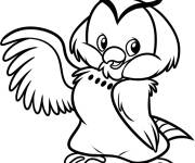 Coloriage Chouette rigolote