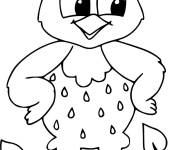 Coloriage Chouette tout confiant