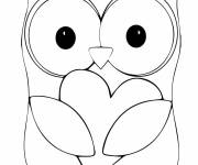 Coloriage Petit hibou à colorier