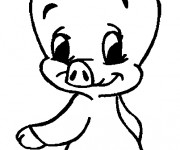 Coloriage Le Cochon sympathique