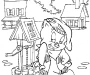 Coloriage Le petit Cochon confiant